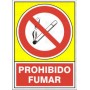Señal de prohibido fumar.
